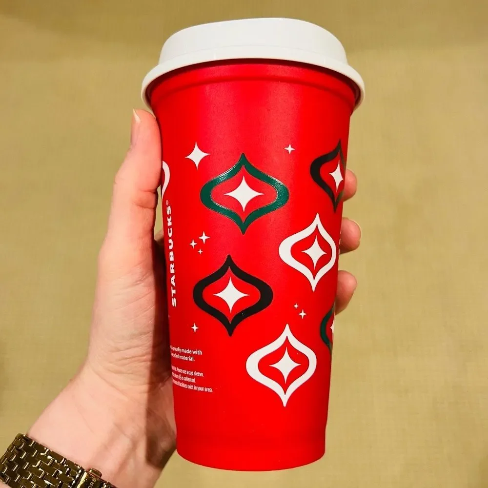 ☕️ Starbucks 2023 Holiday Reusable Cup & Lid ☕️